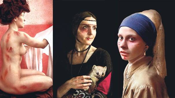Turecka artystka Derya Kilic wystylizowała kobiety na fotografiach na postacie znane z dzieł sztuki wielkich mistrzów. Dodała im szramy, siniaki i rany, aby w ten sposób zaprotestować przeciwko przemocy. 