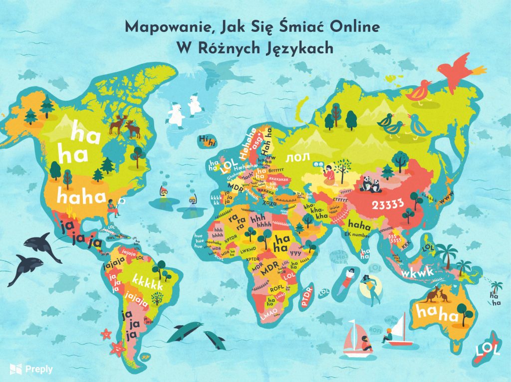 śmiech online - w 26 językach 