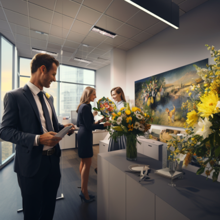 Świeże kwiaty w biurze zwiększają satysfakcję pracowników