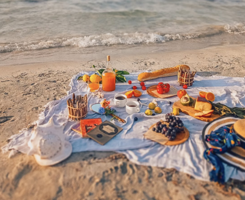 piknik na plaży